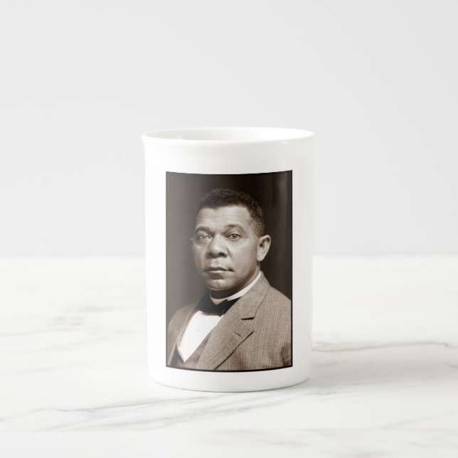 Booker Washington: African American Educator Bone China Mug (Front)