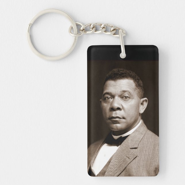 Booker Washington: African American Educator Key Ring (Front)