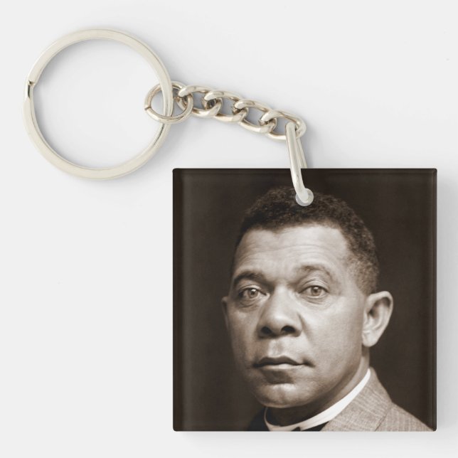Booker Washington: African American Educator Key Ring (Front)