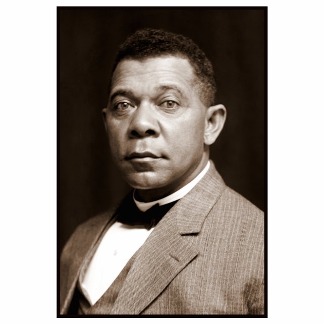 Booker Washington: African American Educator Photo Sculpture Decoration (Front)