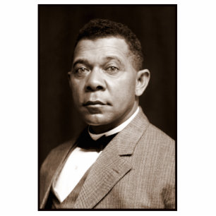 Booker Washington: African American Educator Photo Sculpture Magnet