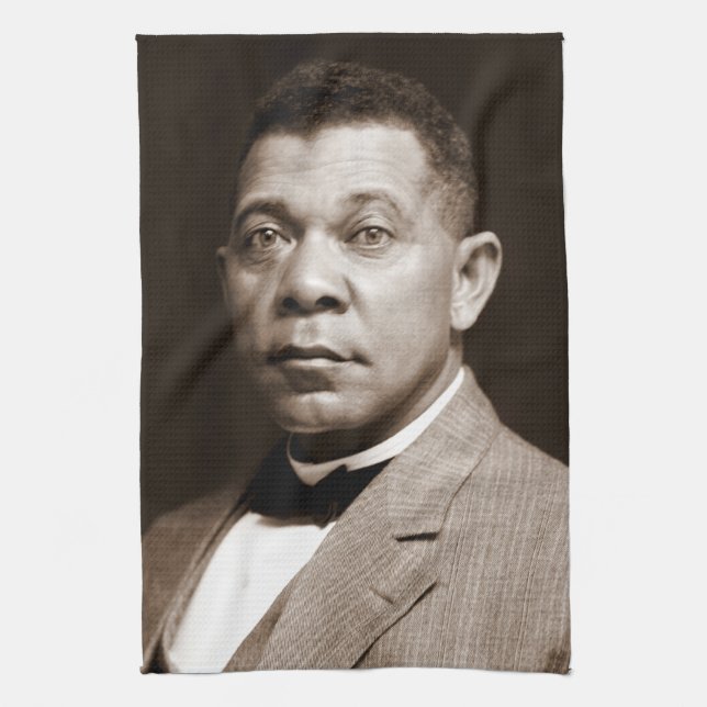 Booker Washington: African American Educator Tea Towel (Vertical)