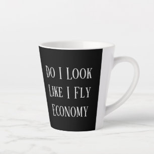 Booking Aeroplane Flight pilot Funny Quote Text Latte Mug