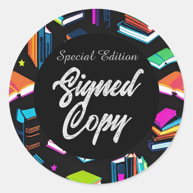 Booking It Colourful  2 Classic Round Sticker (Front)