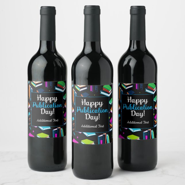 Booking It Colourful  Wine Label (Bottles)