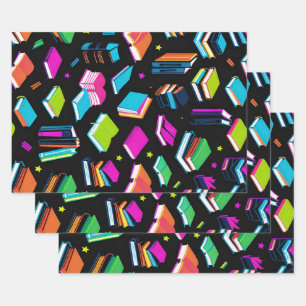 Booking It Colourful Wrapping Paper Sheet