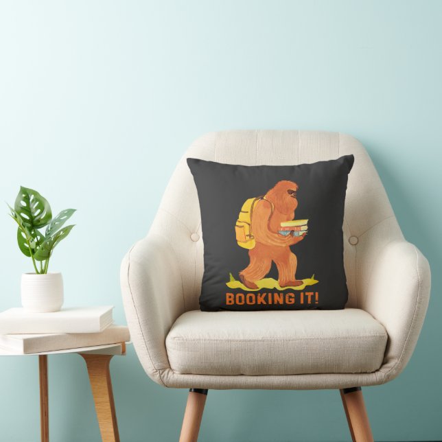 Booking it! Sasquatch book lover Cushion (Chair)