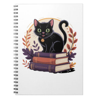 Bookish Black Cat – Kids' Notebook