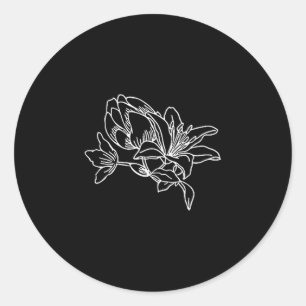 Bookish Bookworm Store (2 Sided) You Do Not Yield  Classic Round Sticker