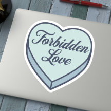  Bookish Candy heart - Forbidden Love