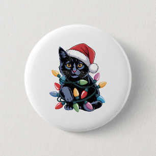 Bookish Cat � Cute Reading Cat With Poppies for Bo 6 Cm Round Badge