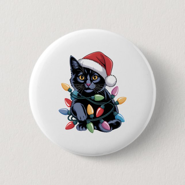 Bookish Cat � Cute Reading Cat With Poppies for Bo 6 Cm Round Badge (Front)