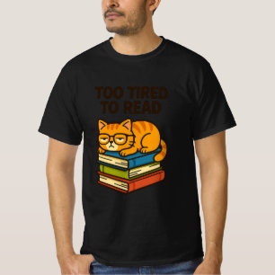 Bookish Cat T-Shirt – Perfect for Cat & Book Lover