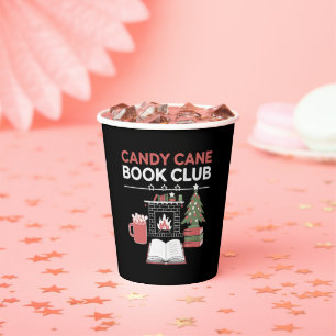 Bookish Christmas Candy Cane Book Club Bookish  Paper Cups