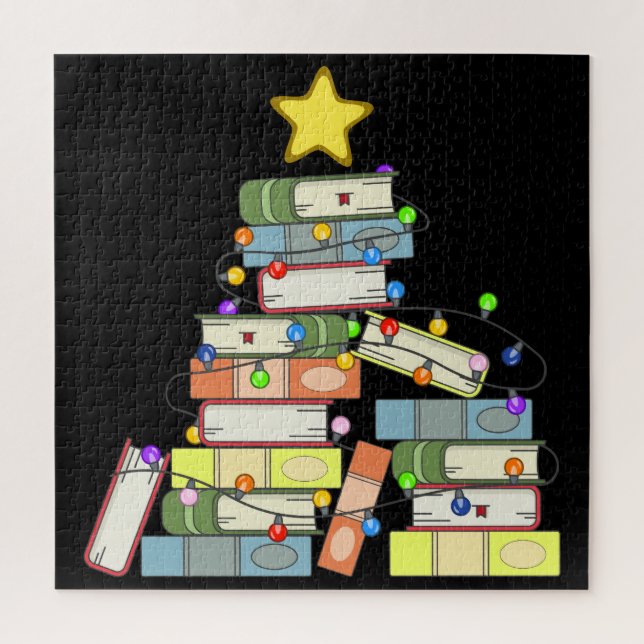 Bookish Christmas Tree I Jigsaw Puzzle (Vertical)