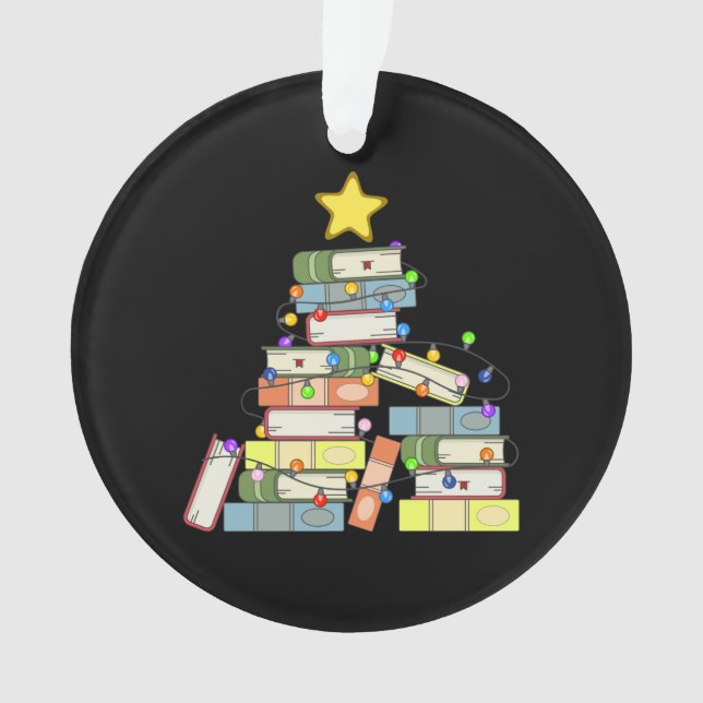Bookish Christmas Tree I Ornament (Front)