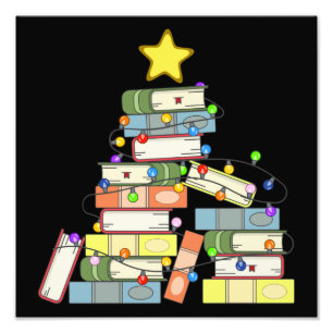 Bookish Christmas Tree I Photo Print