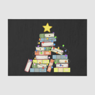 Bookish Christmas Tree I Tissue Paper