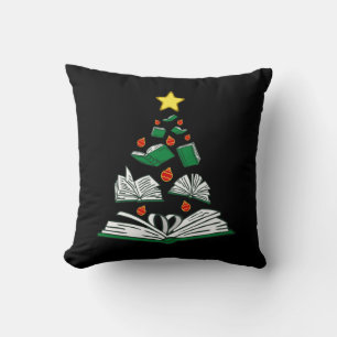 Bookish Christmas Tree III Cushion