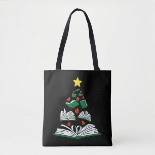 Bookish Christmas Tree III Tote Bag