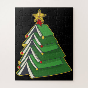 Bookish Christmas Tree IV Jigsaw Puzzle
