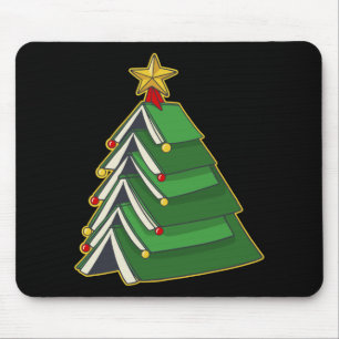 Bookish Christmas Tree IV Mouse Mat