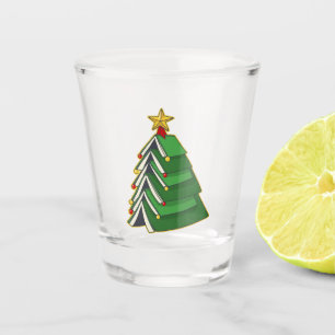 Bookish Christmas Tree IV Shot Glass