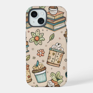Bookish Coffee iPhone Case – Cosy Reader Aesthetic