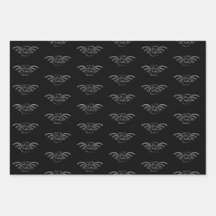 Bookish Dragon Christmas Wrapping paper gift wrap