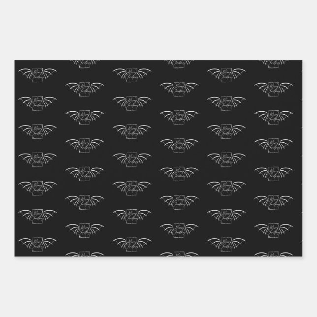Bookish Dragon Christmas Wrapping paper gift wrap (Front)
