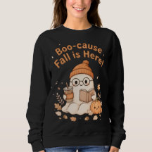 Bookish Ghost Iced Coffee Halloween Book Lover Shi