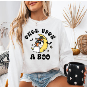 Bookish Ghost Once Upon a Boo Halloween Sweatshirt