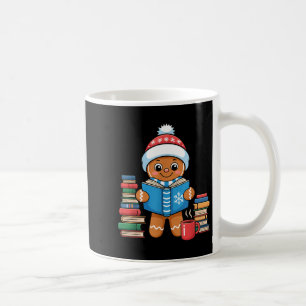 Bookish Gingerbread Reading Books Christmas Pajama Coffee Mug