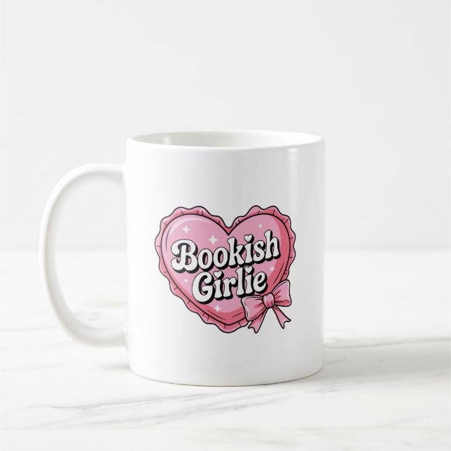 Bookish girlie coffee mug (Left)