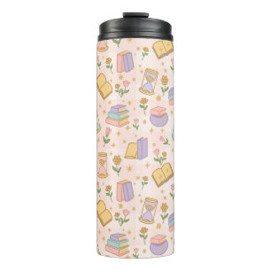 Bookish Girly Magic Pink Cute Thermal Tumbler