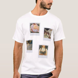 bookish ladies - paitings on polaroids set T-Shirt