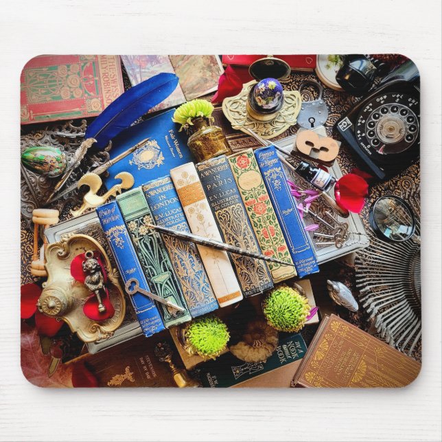 Bookish Maximalist Mouse Mat (Front)