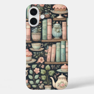 bookish-pattern iPhone 16 plus case