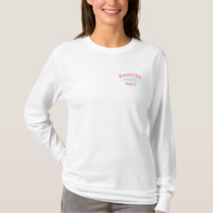 Bookish Vibes Only Cute Typography Groovy T-Shirt