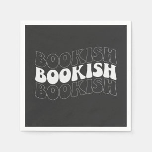 BOOKISH wavy retro Napkin