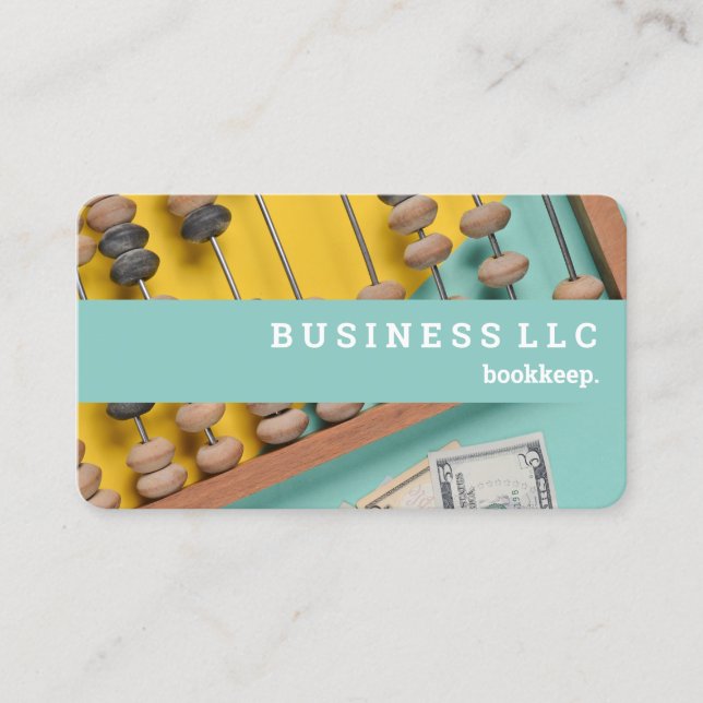 Bookkeeper Accountant Business Card (Front)