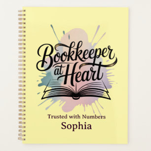 Bookkeeper at Heart Personalised Planner