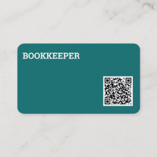 Bookkeeper Auditor QR Code Business Card
