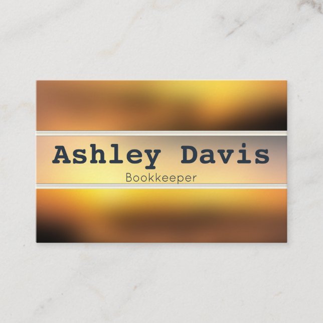 Bookkeeper business cards (Front)