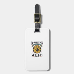 Bookkeeper by Day Witch by Night Vintage Shirt Des Luggage Tag