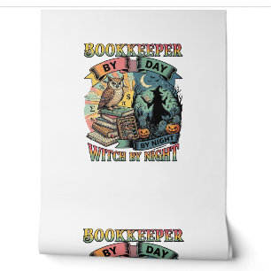 Bookkeeper Day Witch Night Halloween Owl Books Pum Wallpaper
