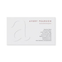 Bookkeeper Finance Services Simple Shadow Monogram