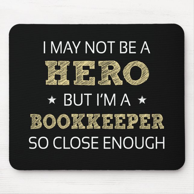 Bookkeeper Novelty Mouse Mat (Front)