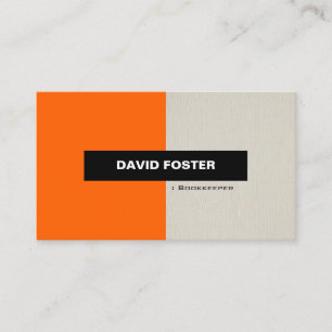 Bookkeeper - Simple Elegant Stylish Business Card