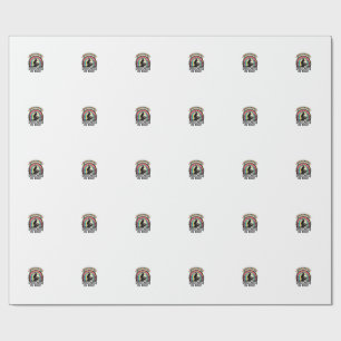 Bookkeeper Witch Retro Halloween Accounting Design Wrapping Paper